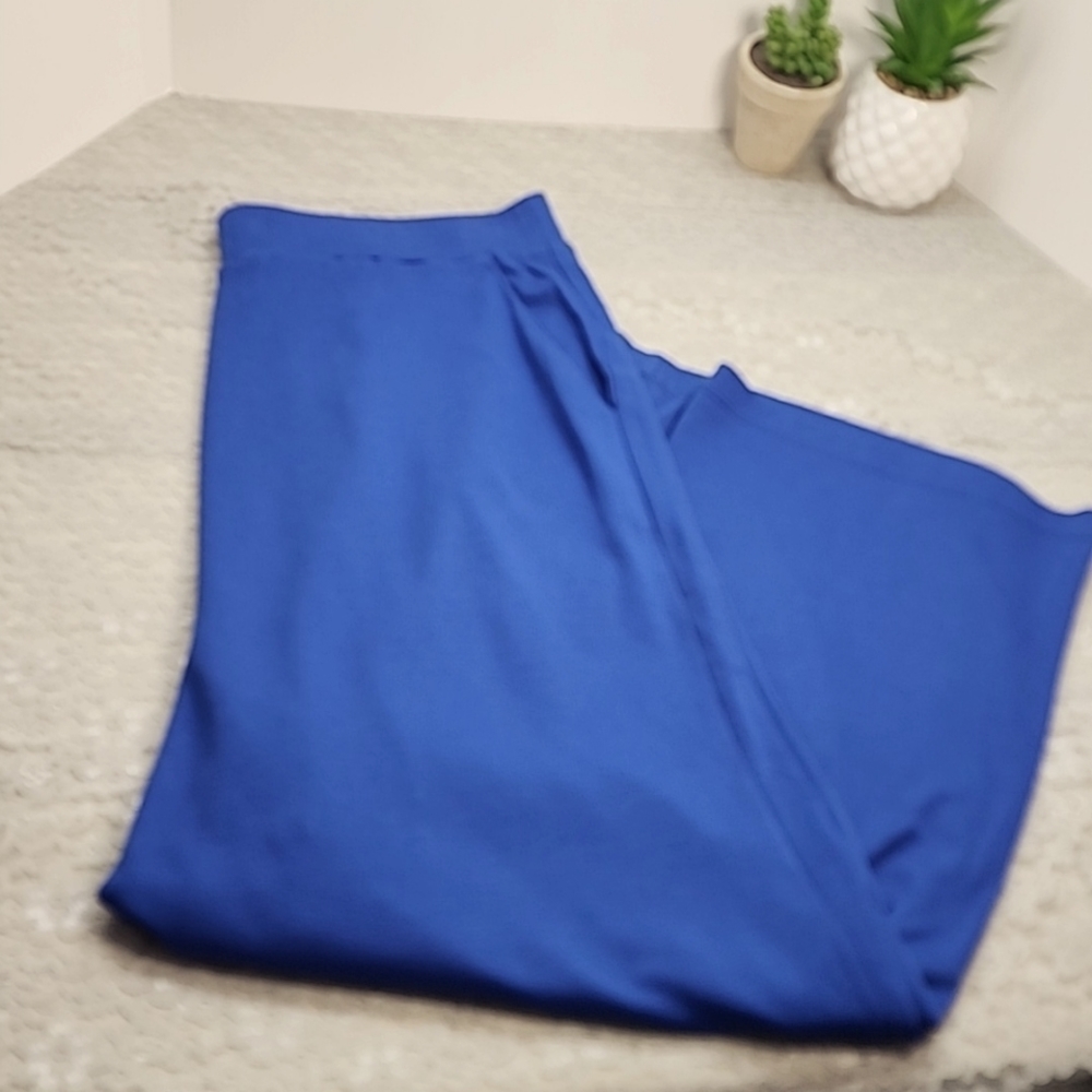 New York & Company Blue Wide Leg Pants
